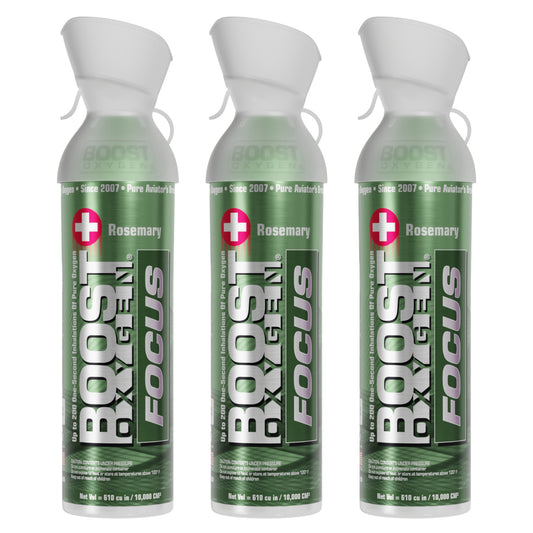 Boost Oxygen FOCUS | Rosemary - Large 10L - 3 Pack