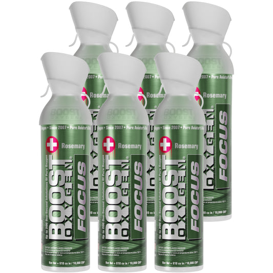 Boost Oxygen FOCUS | Rosemary - Large 10L - 6 Pack