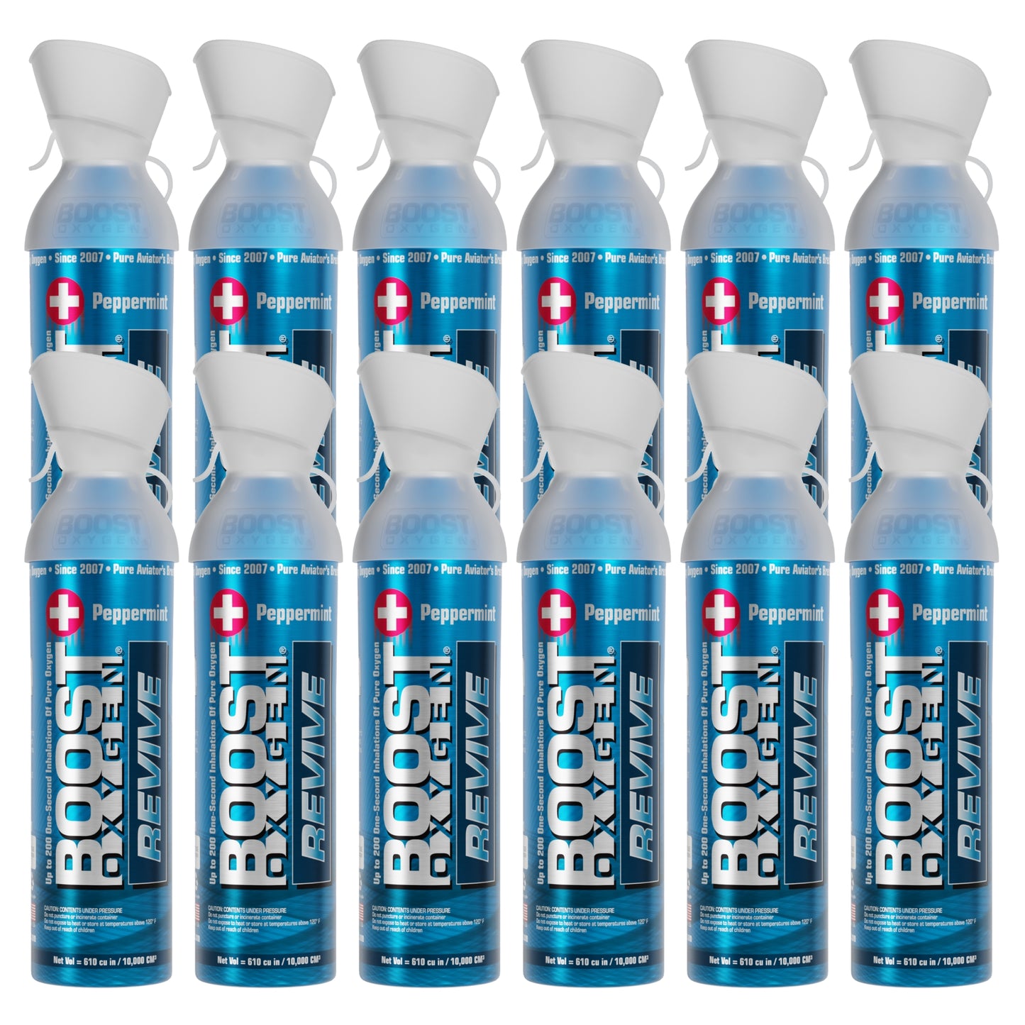Boost Oxygen REVIVE | Peppermint - Large 10L - 12 Pack
