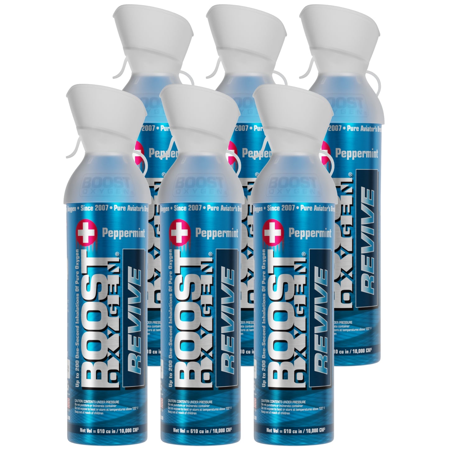 Boost Oxygen REVIVE Peppermint - Large 10L - 6 Pack