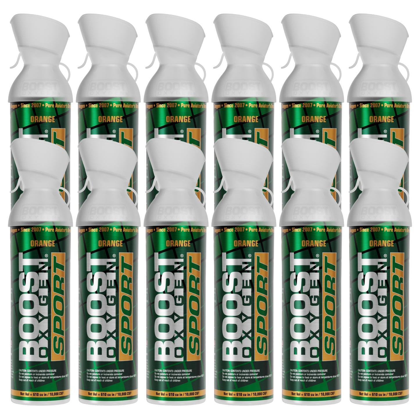 Boost Oxygen SPORT | Orange - Large 10L - 12 Pack