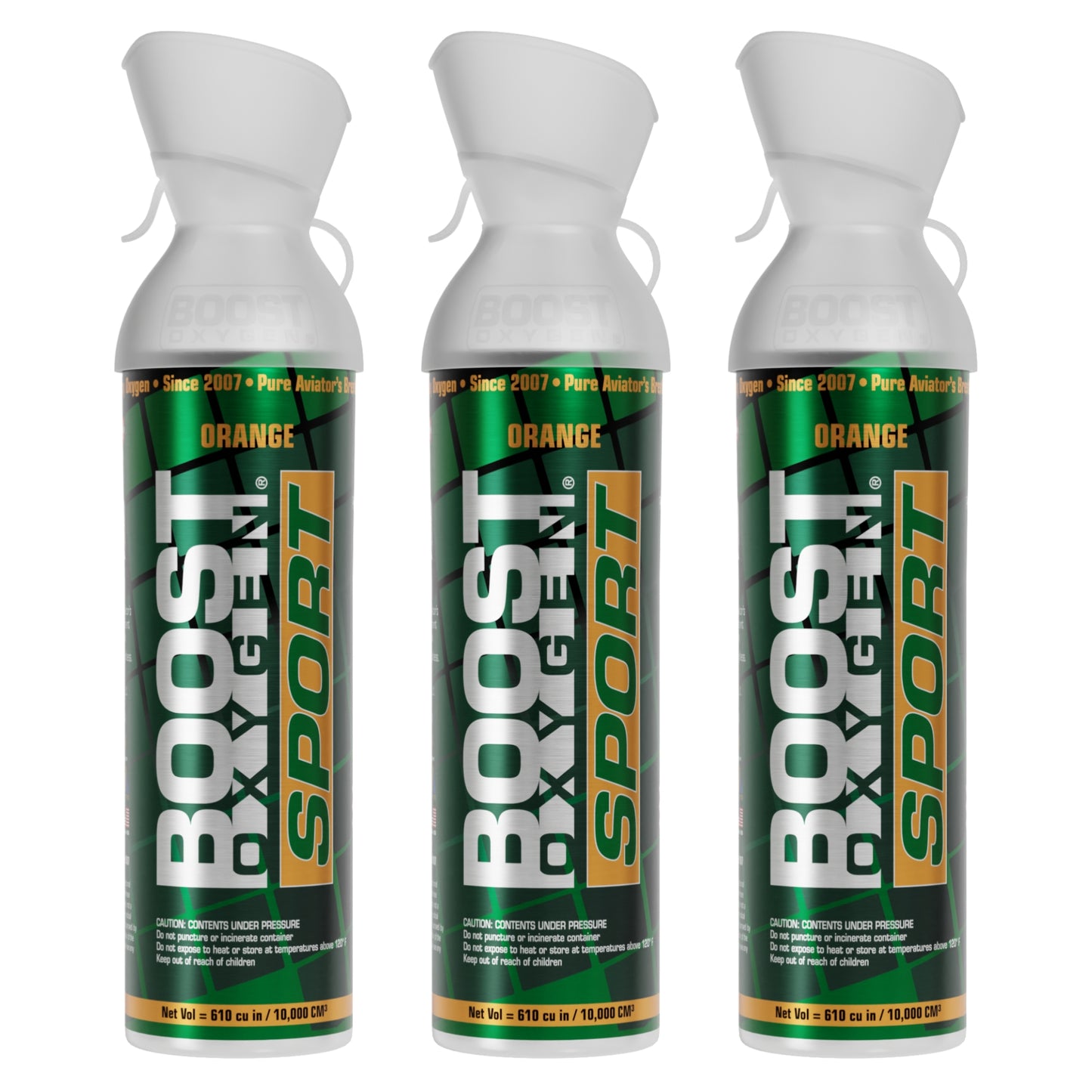 Boost Oxygen SPORT | Orange - Large 10L - 3 Pack
