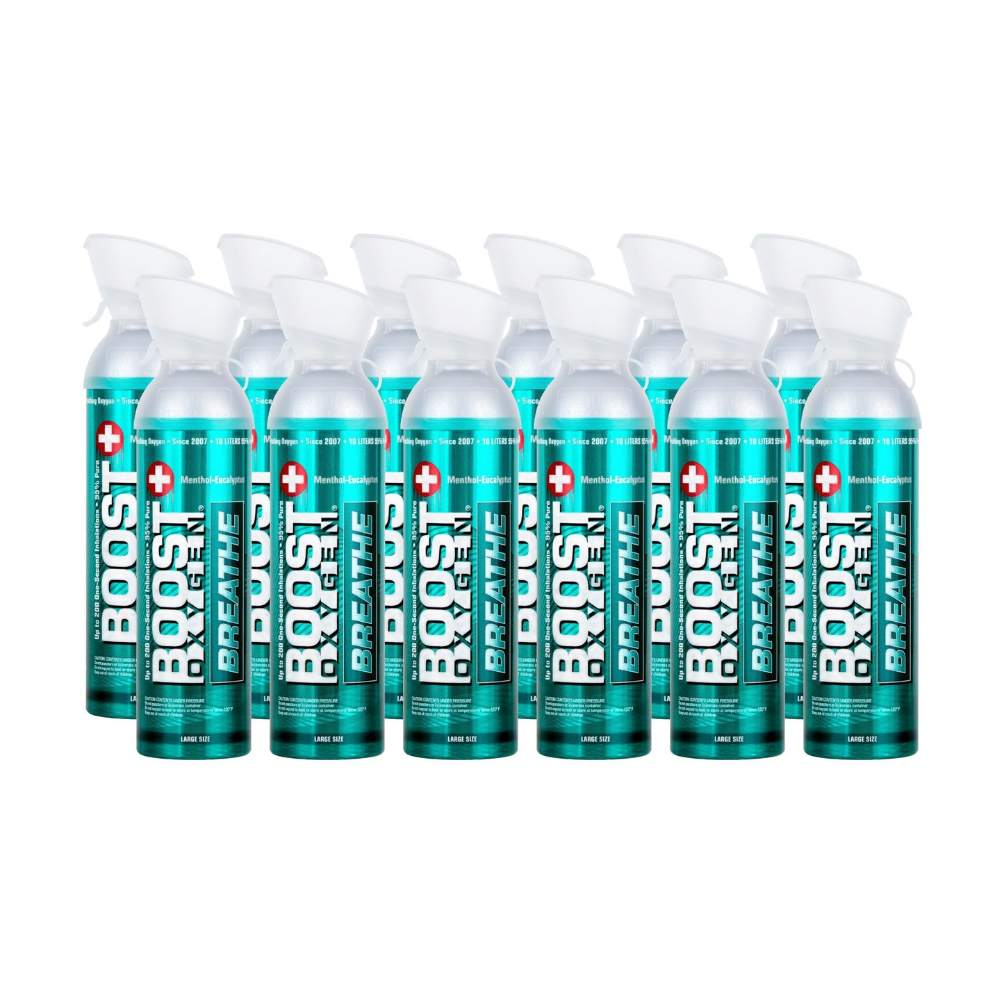 Boost Oxygen Menthol-Eucalyptus - Large 10L - 12 Pack