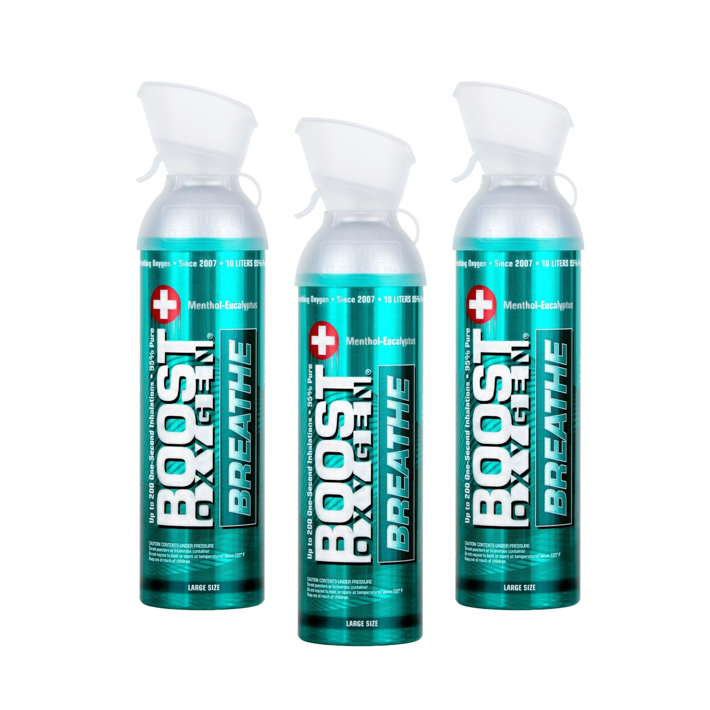 Boost Oxygen Menthol-Eucalyptus - Large 10L - 3 Pack