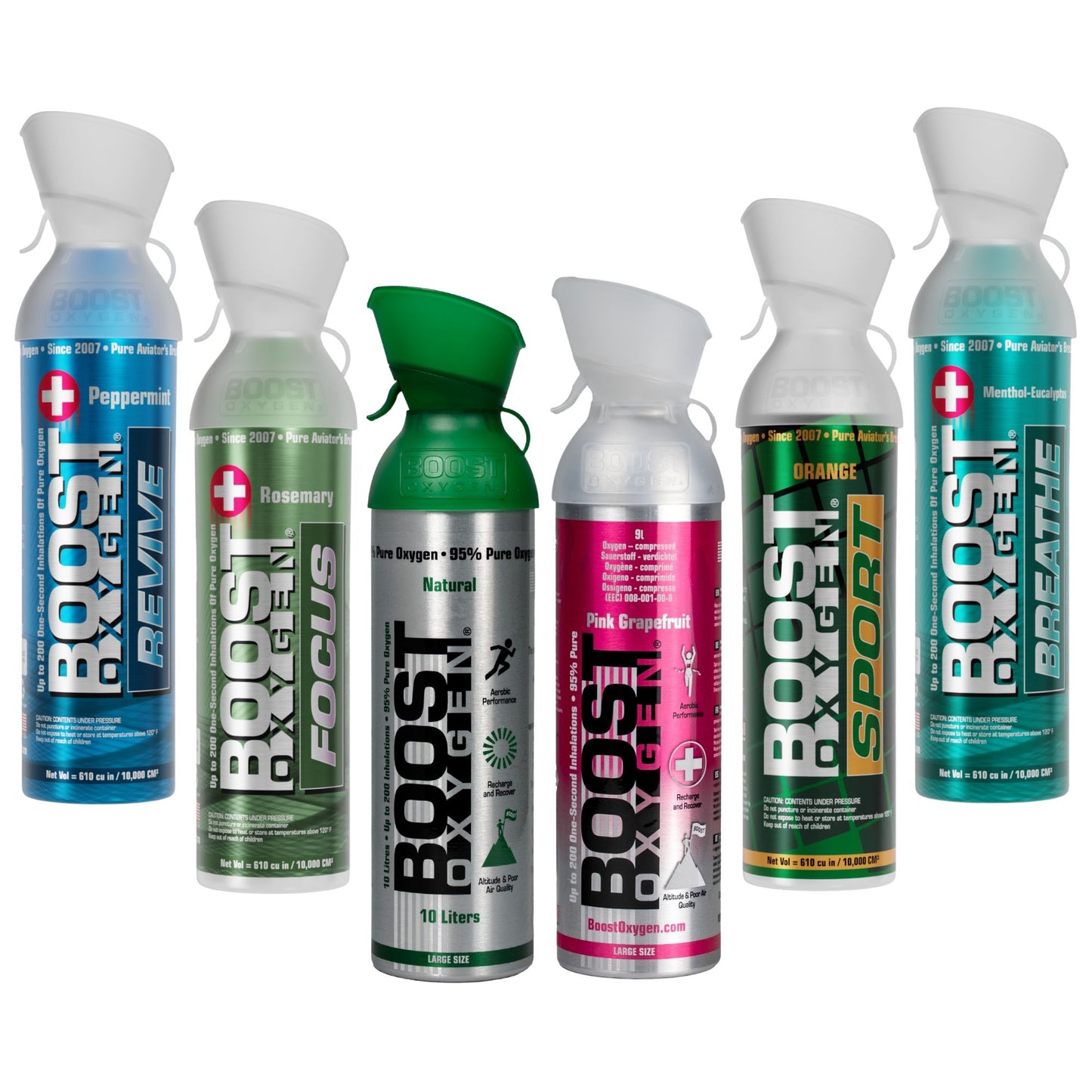 Boost Oxygen Mixed Full Range - Large 10L - 6 Pack