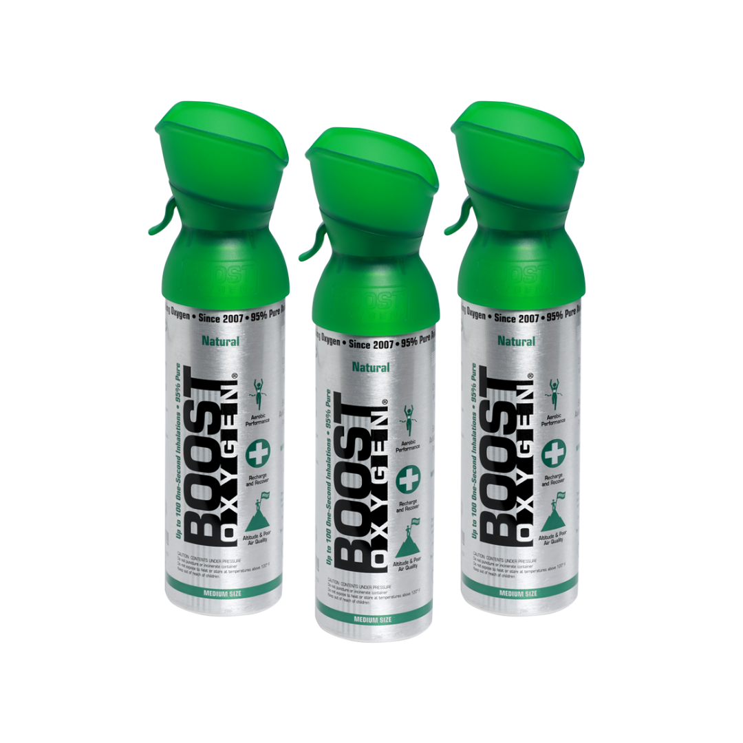 Boost Oxygen Natural 100 Breath (Medium Size) - 3 Pack