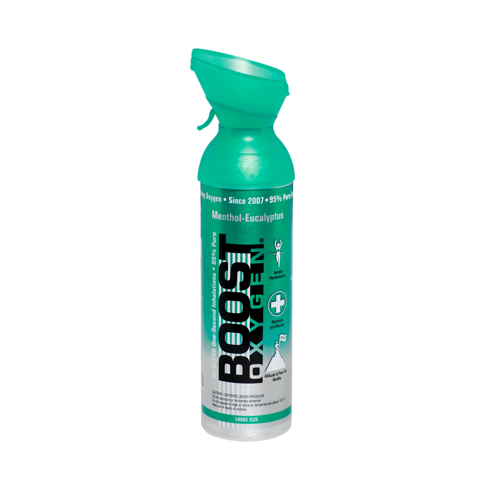 Boost Oxygen Menthol-Eucalyptus 200 Breath (Large Size) - 12 Pack with Free Postage