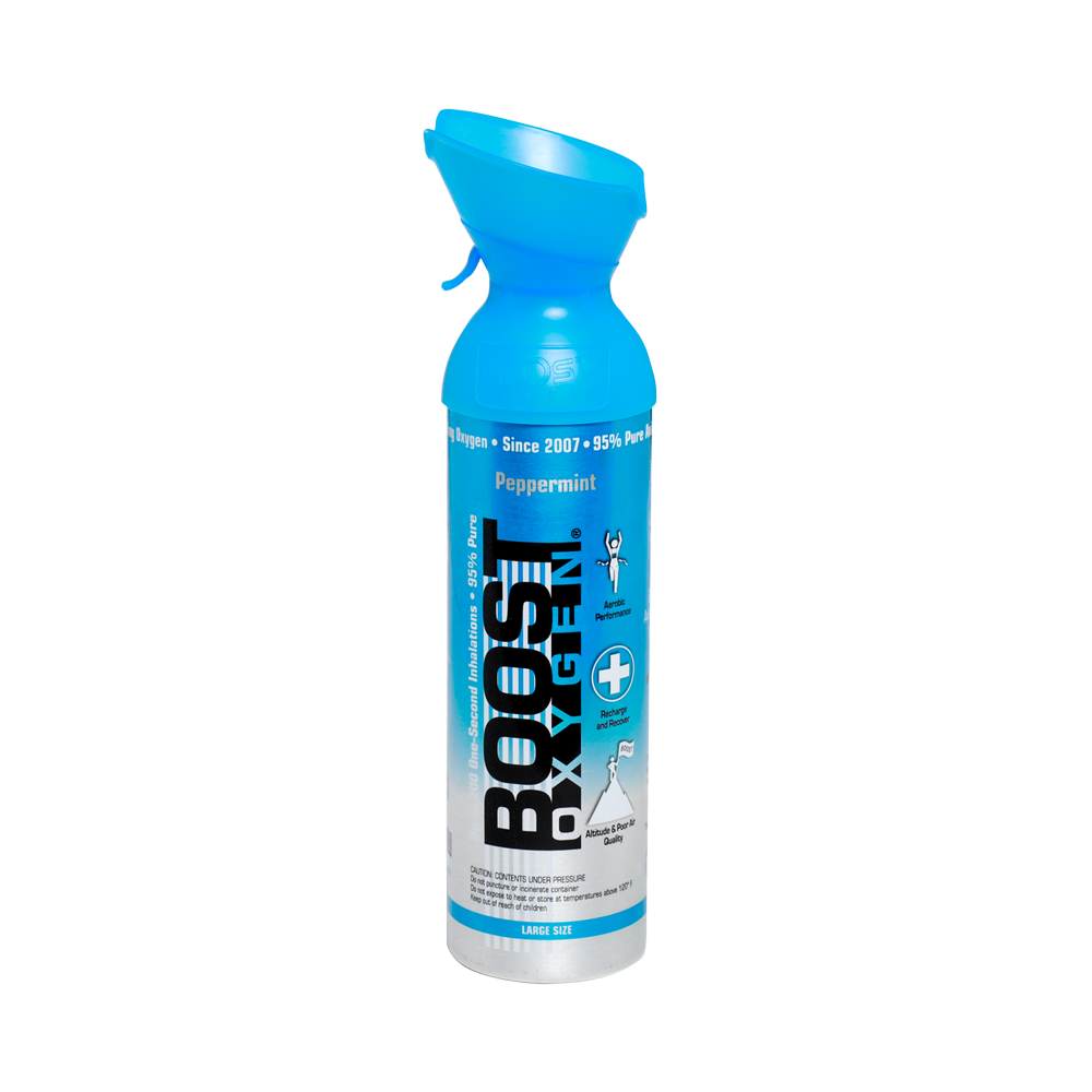 Boost Oxygen Peppermint 200 Breath (Large Size) - 12 Pack with Free Postage