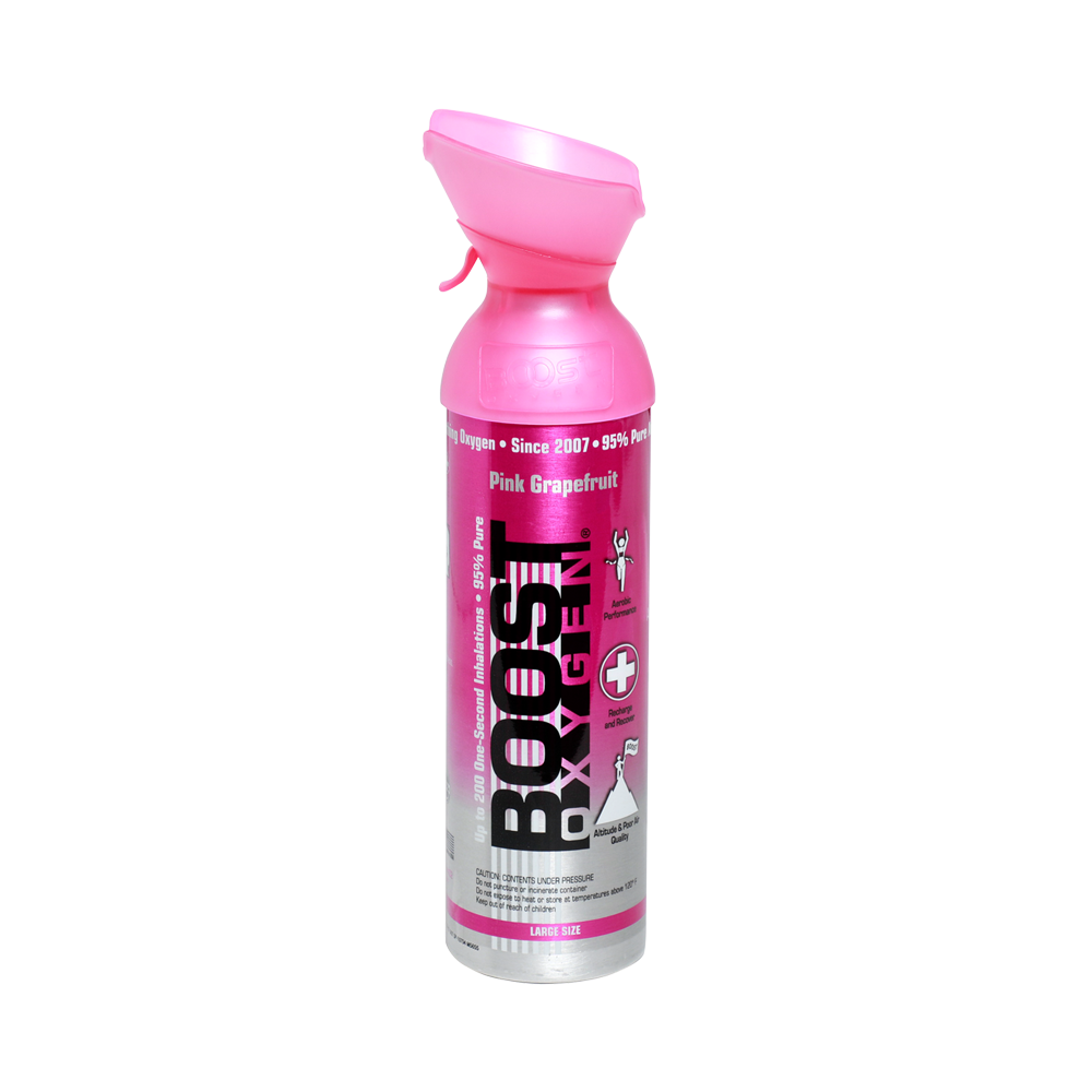 Boost Oxygen Pink Grapefruit 200 Breath (Large Size) - 12 Pack with Free Postage
